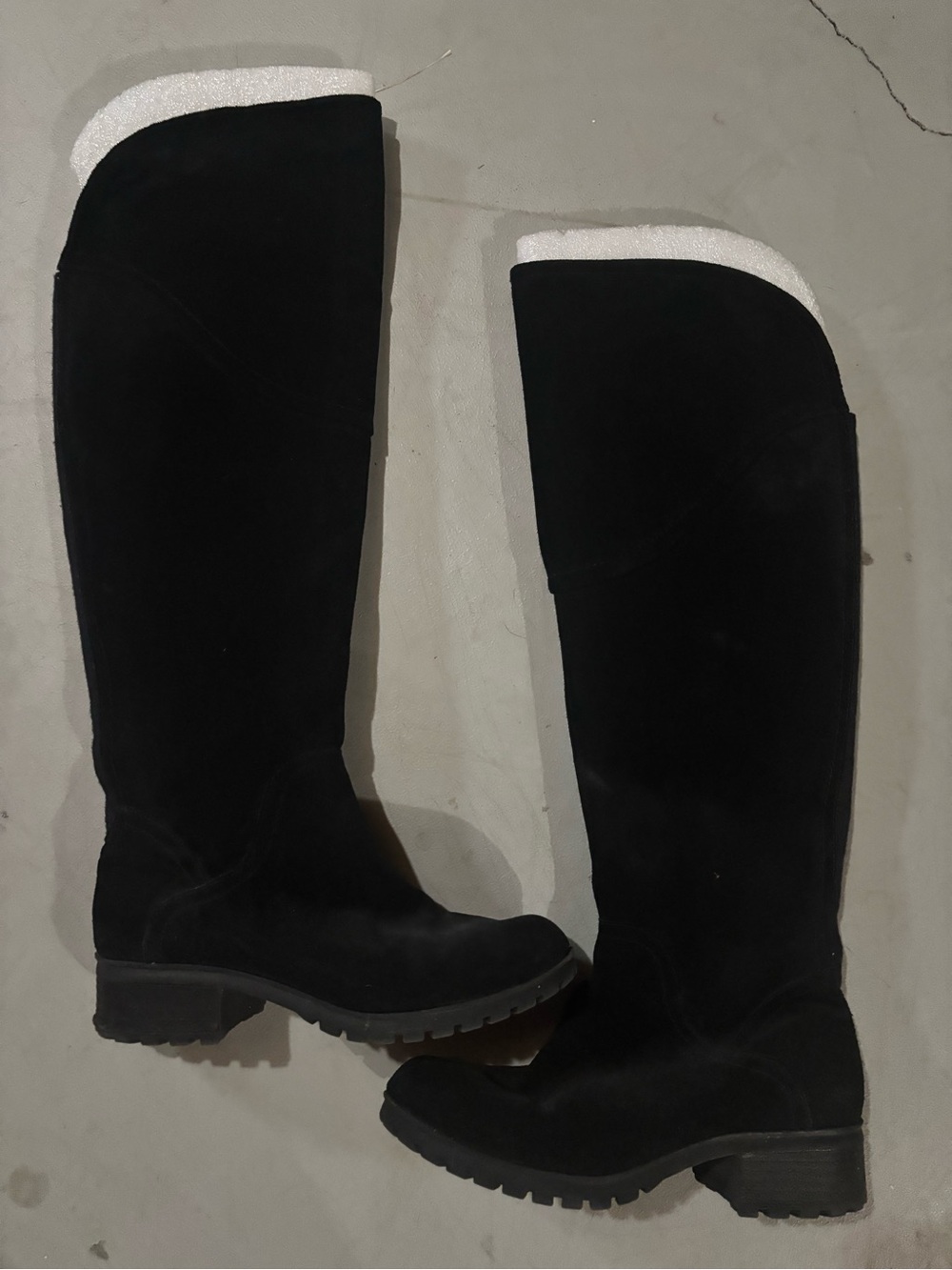 Lucky Brand Women's Black Knee-High Suede Boots